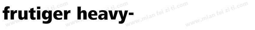 frutiger heavy字体转换